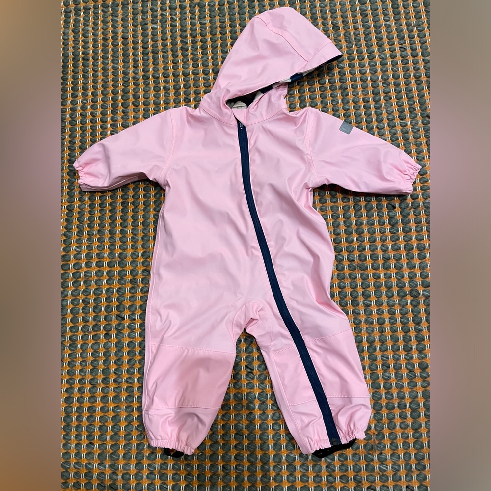 Pink Terry Lined Hatley Rain Suit